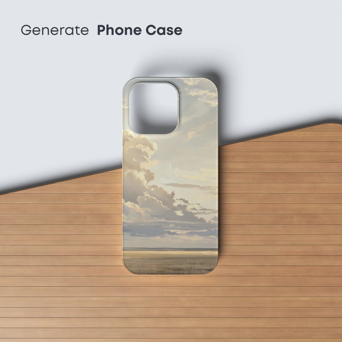 Ethereal Cloudscape: Serene Skies and Golden Plains - Image 3