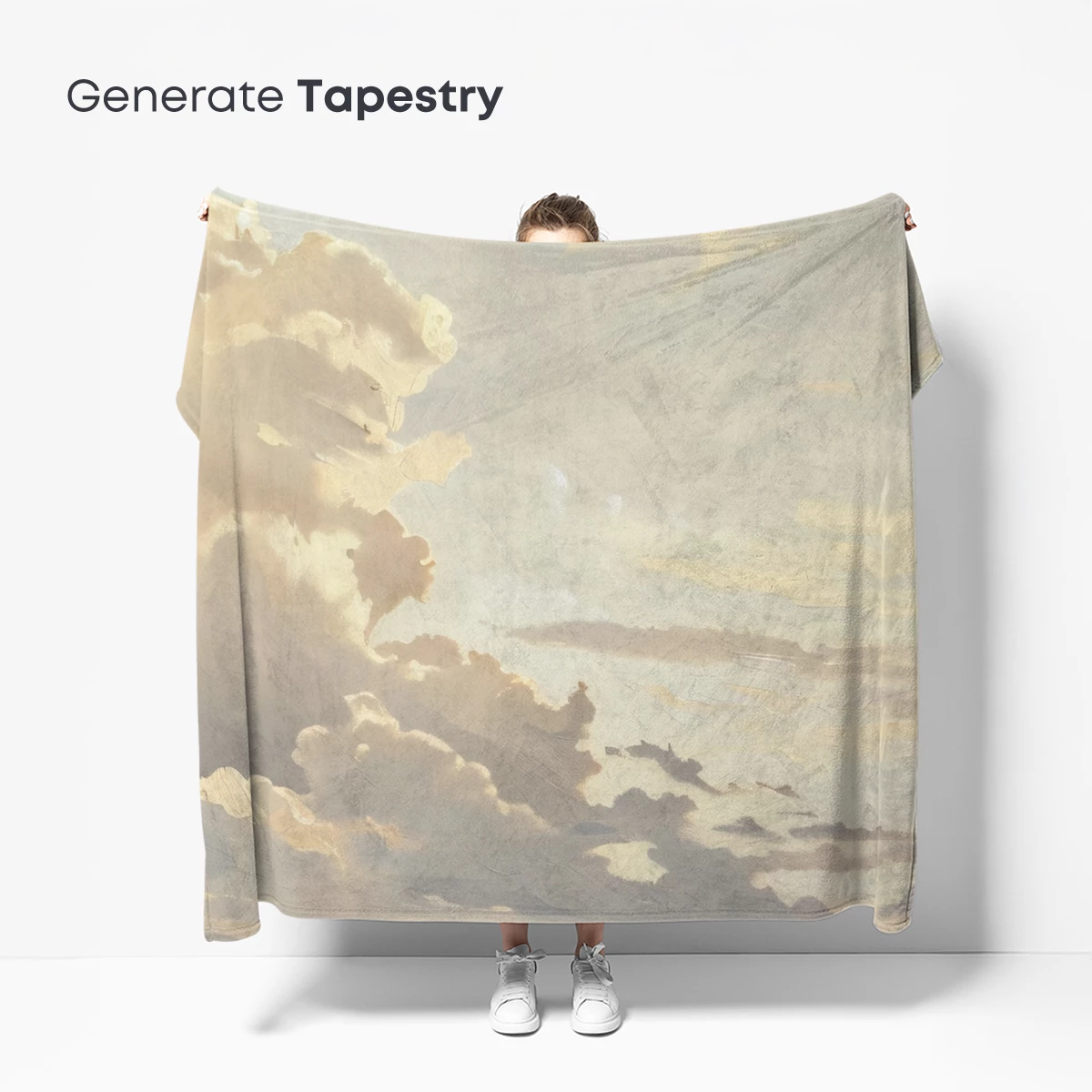 Ethereal Cloudscape: Serene Skies and Golden Plains - Image 5