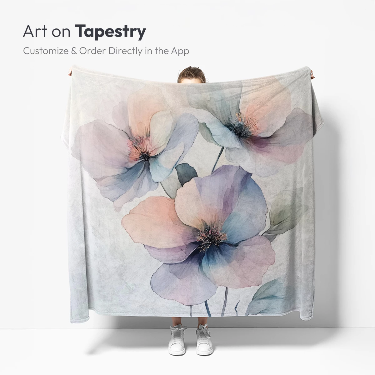 Ethereal Watercolor Blossoms: Soft Pastel Petals in Harmony - Image 5