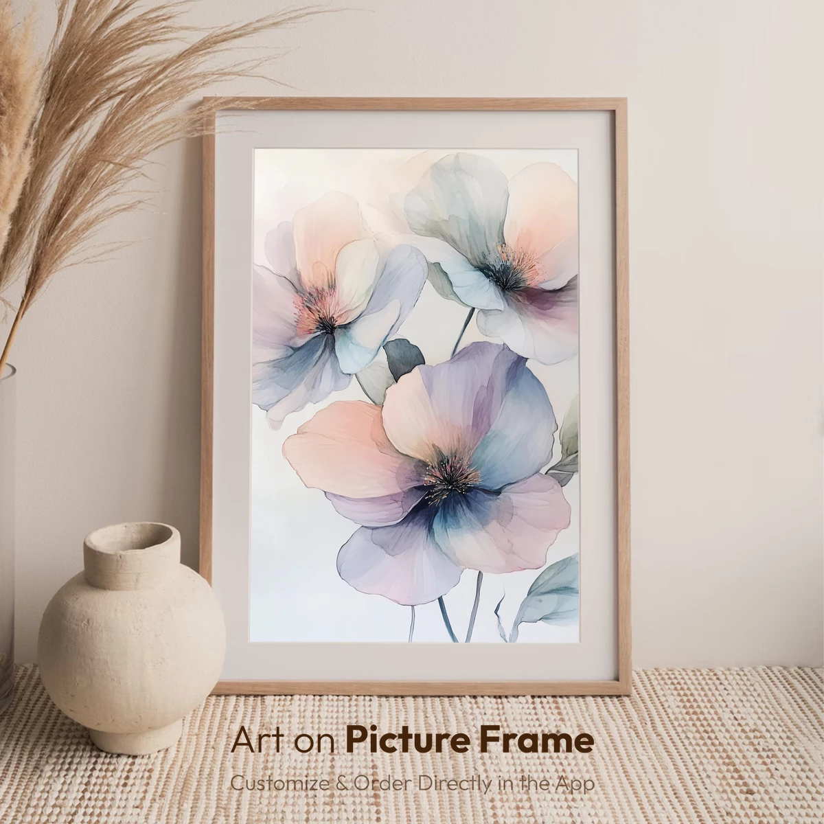 Ethereal Watercolor Blossoms: Soft Pastel Petals in Harmony - Image 7