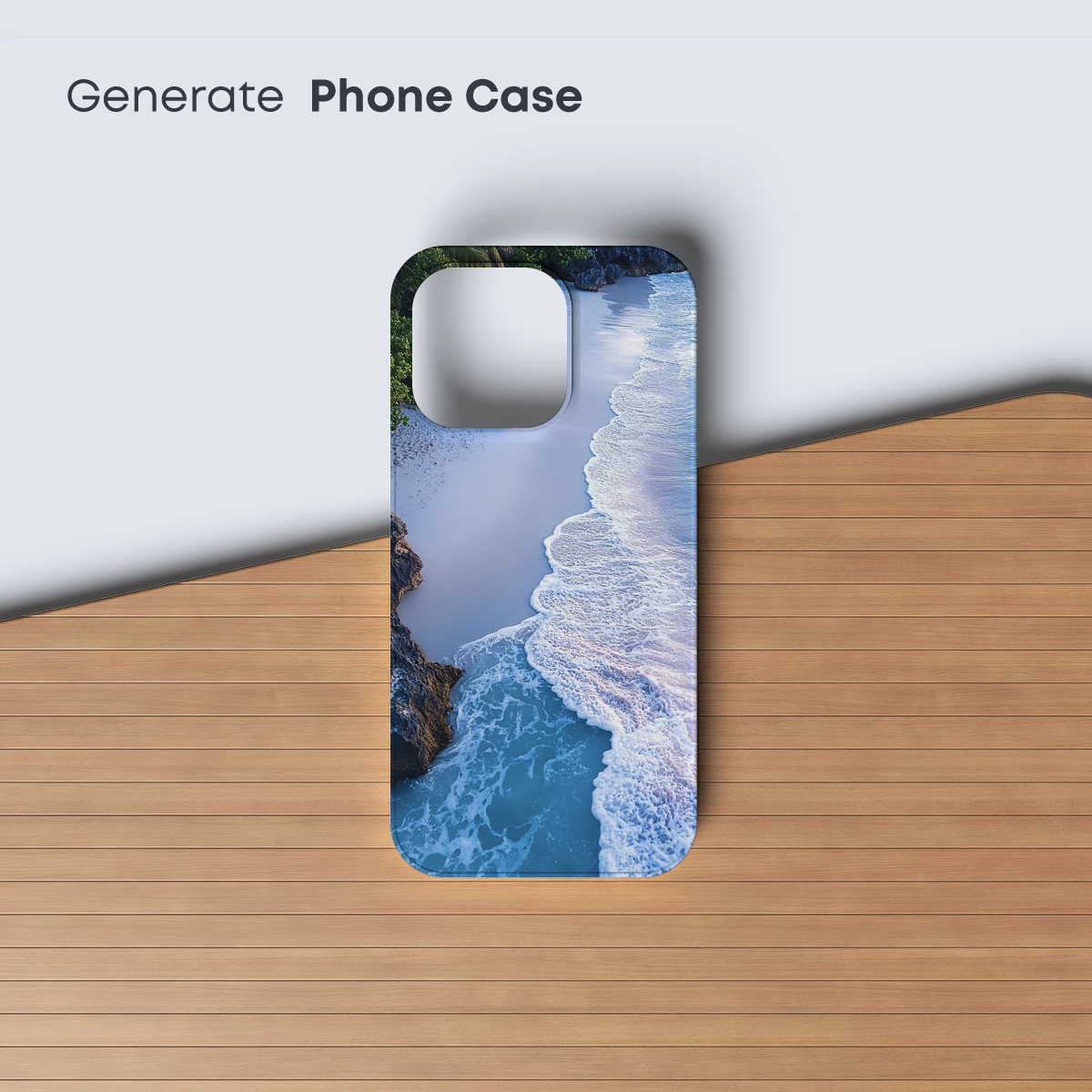 Serene Coastal Symphony: Waves Kiss White Sands - Image 3