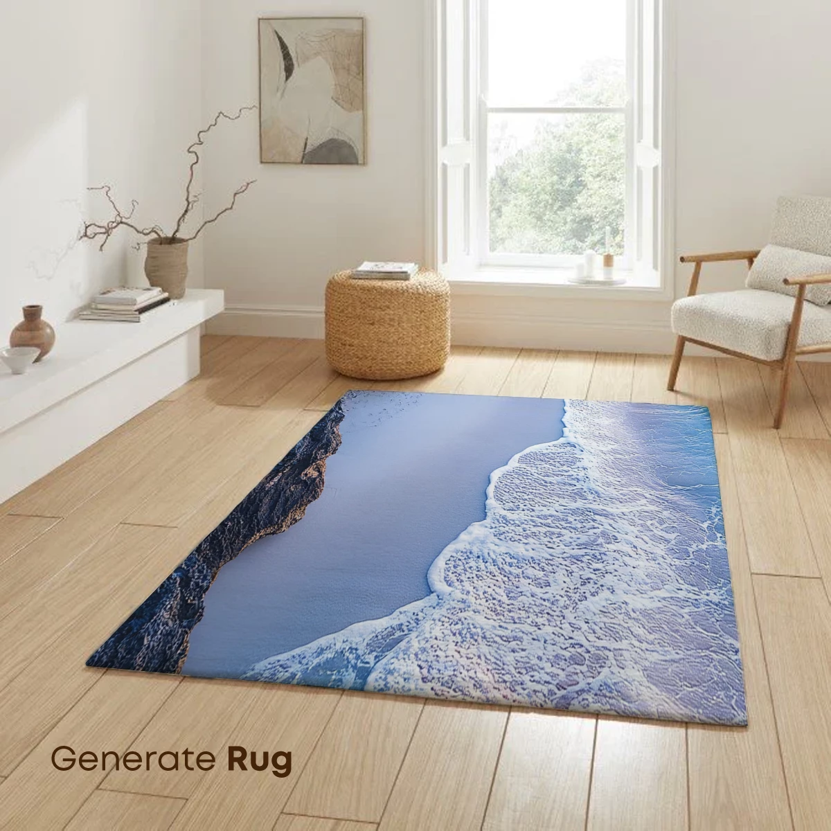 Serene Coastal Symphony: Waves Kiss White Sands - Image 6