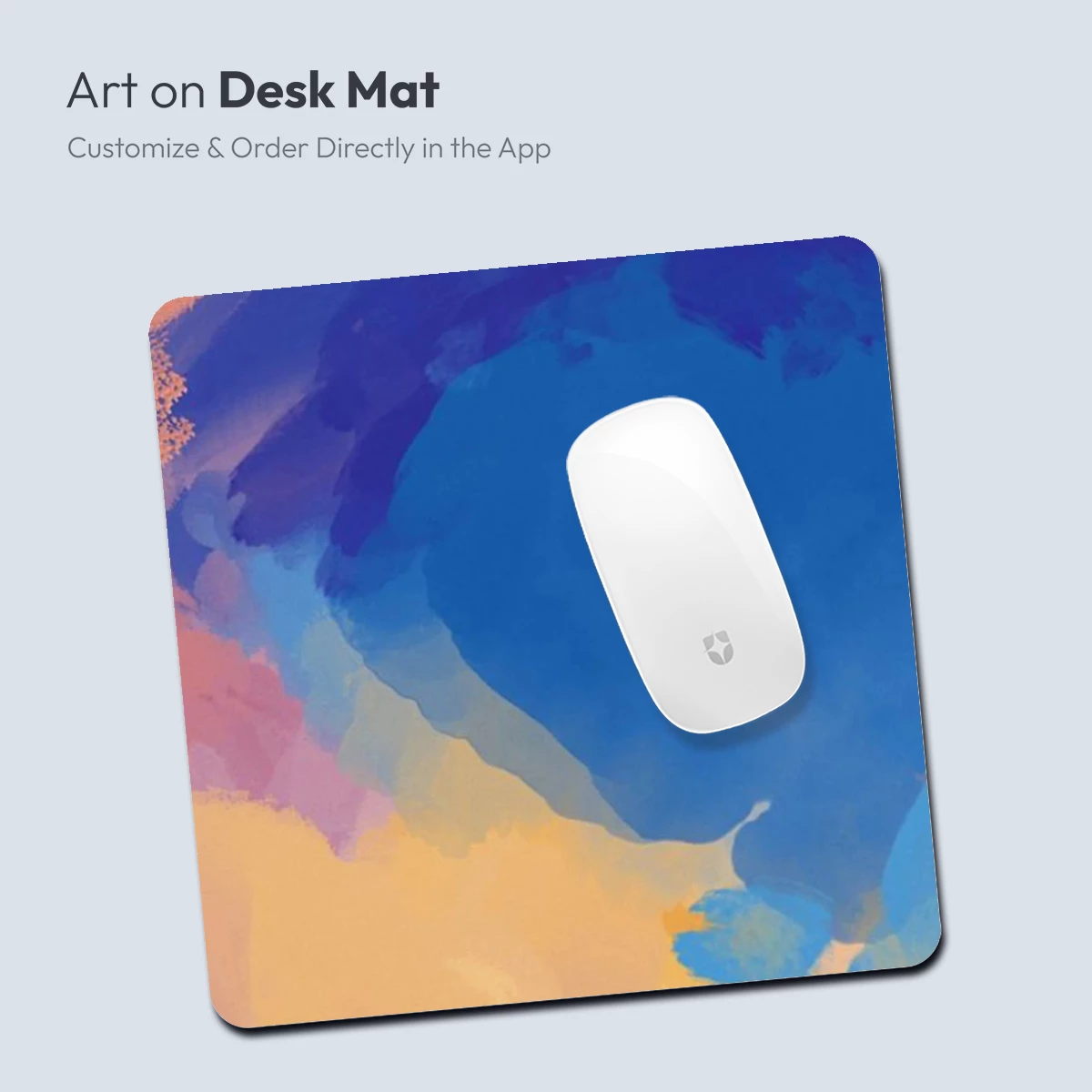 Abstract Fusion: Blue and Gold Harmony - Image 4