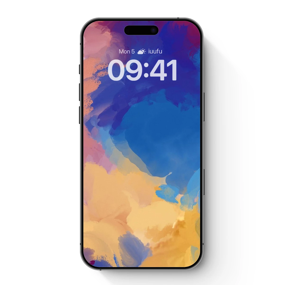 Abstract Fusion: Blue and Gold Harmony