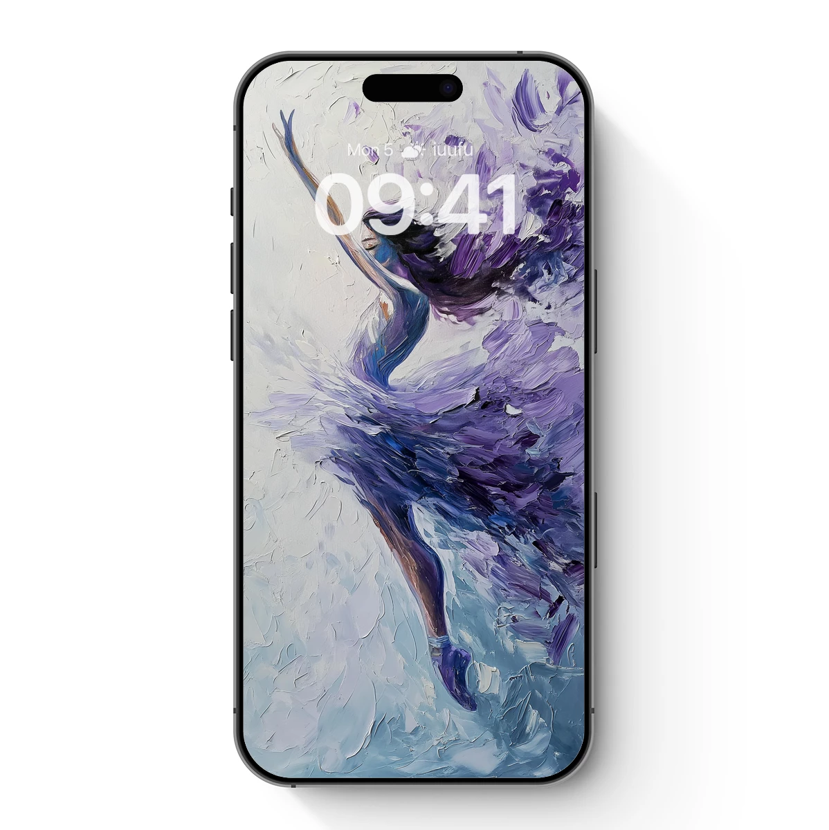 Ethereal Ballet: Purple Whirlwind in Motion