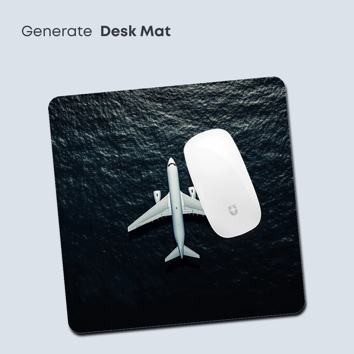 Aerial Solitude: Plane Over Midnight Sea - Image 4