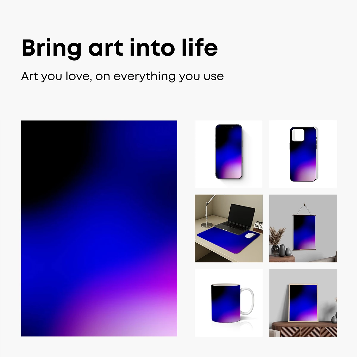 Gradient Elegance: Blue to Violet Harmony - Image 2