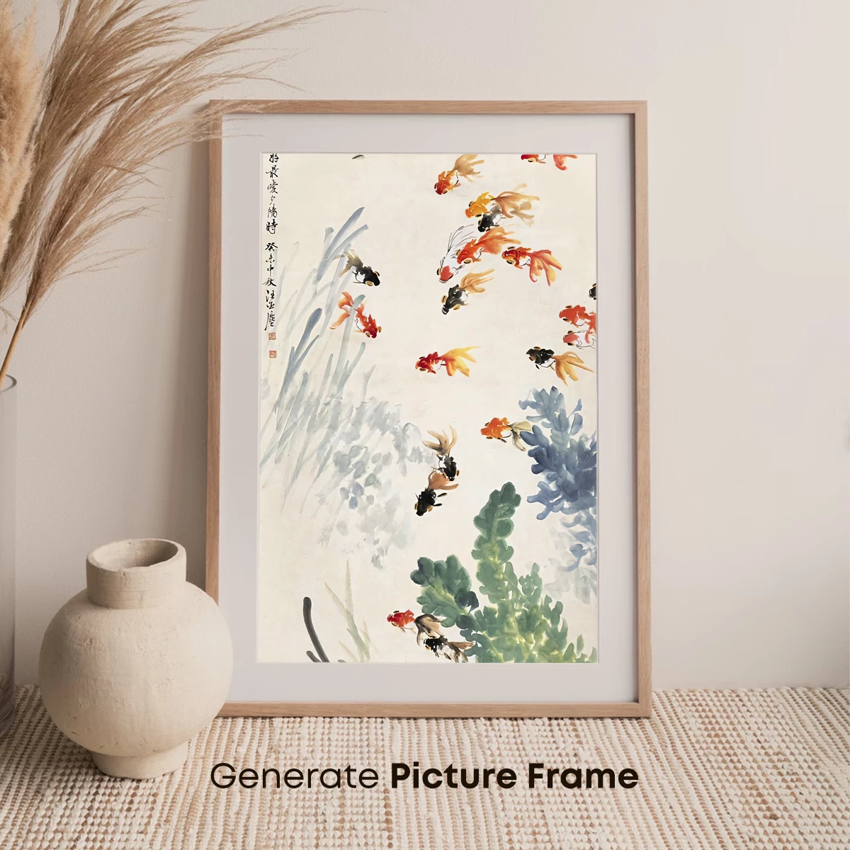 Goldfish Symphony in Ink: A Dance of Colors and Water - Image 7