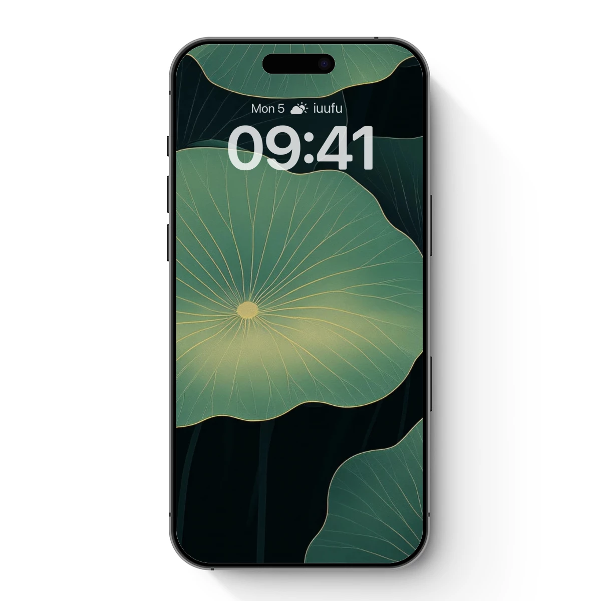 Ethereal Lotus Leaves: A Dark, Luminous Dream