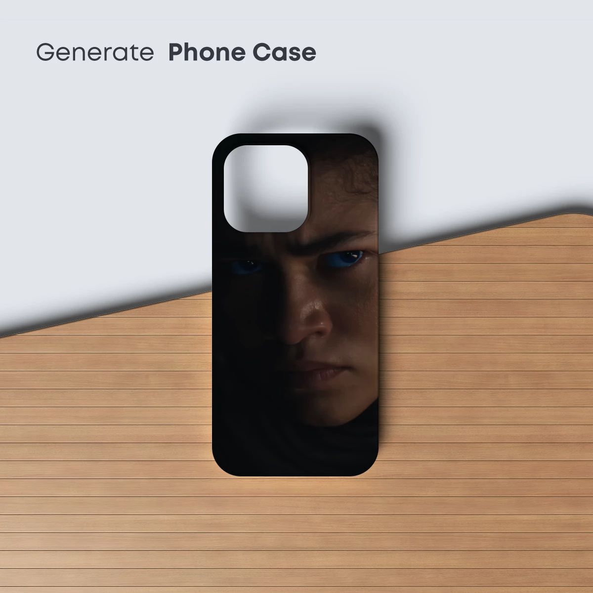 Ethereal Gaze: Illuminated Eyes in Shadows - Image 3