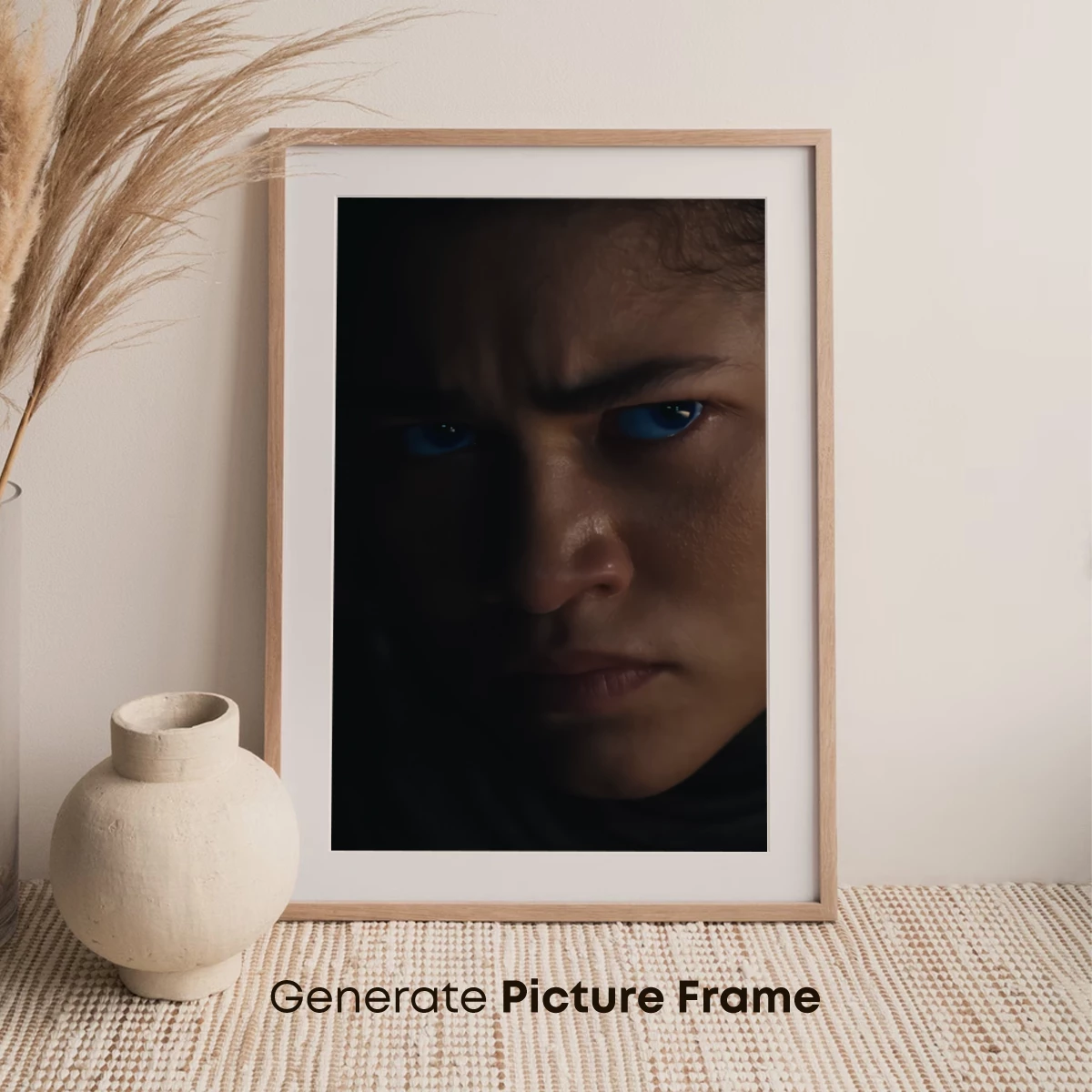 Ethereal Gaze: Illuminated Eyes in Shadows - Image 7