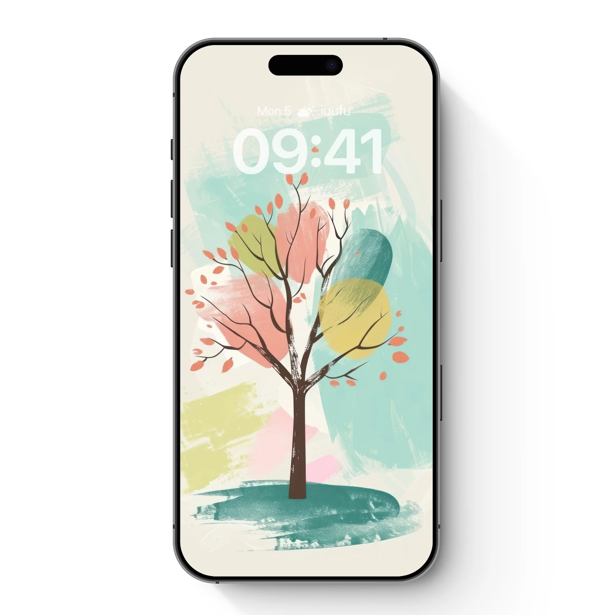 Autumnal Palette Tree: Abstract Nature Harmony