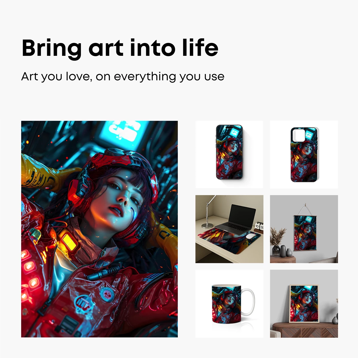 Cyberpunk Astronaut: Neon Dreams in Space - Image 2