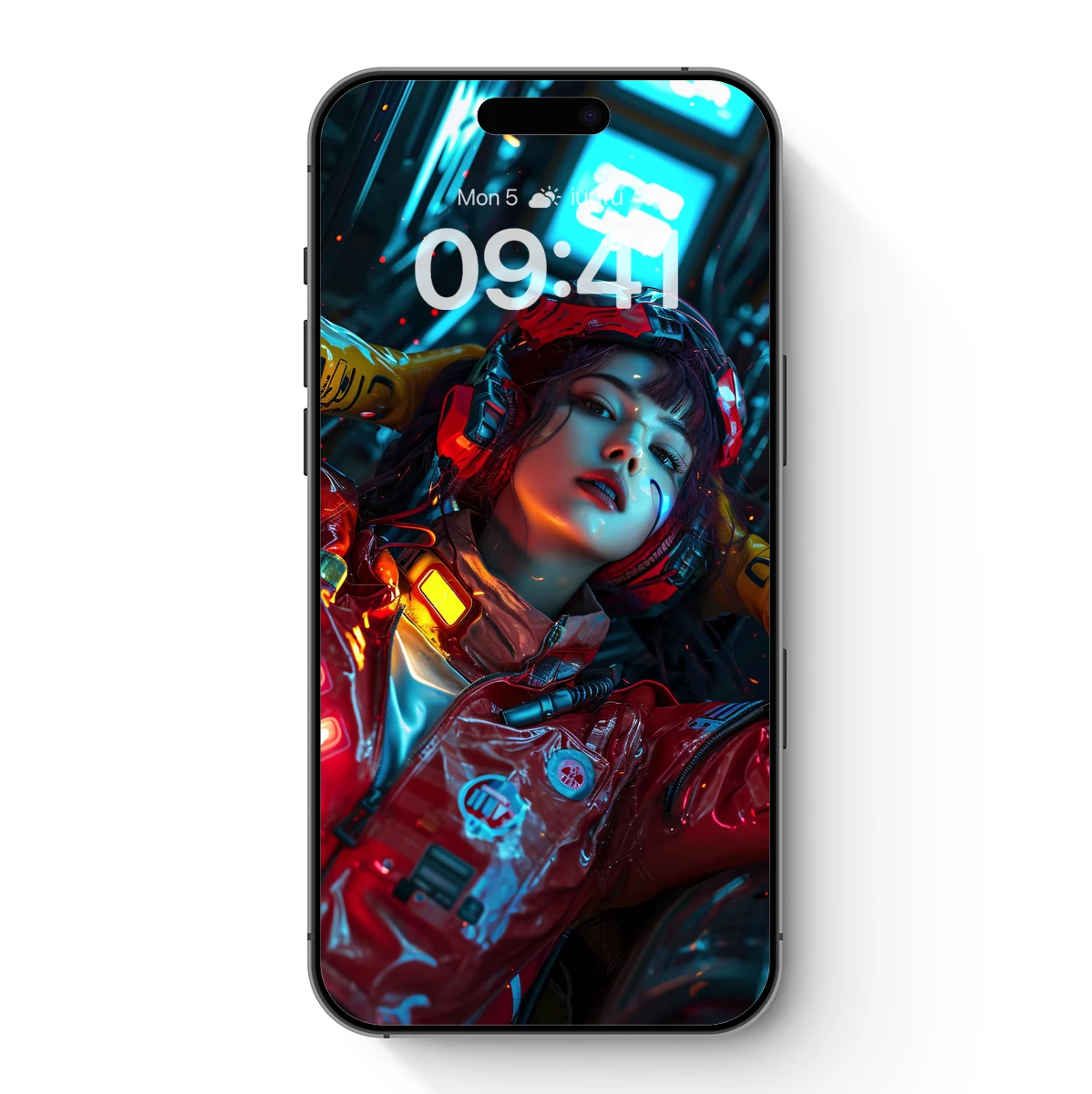 Cyberpunk Astronaut: Neon Dreams in Space