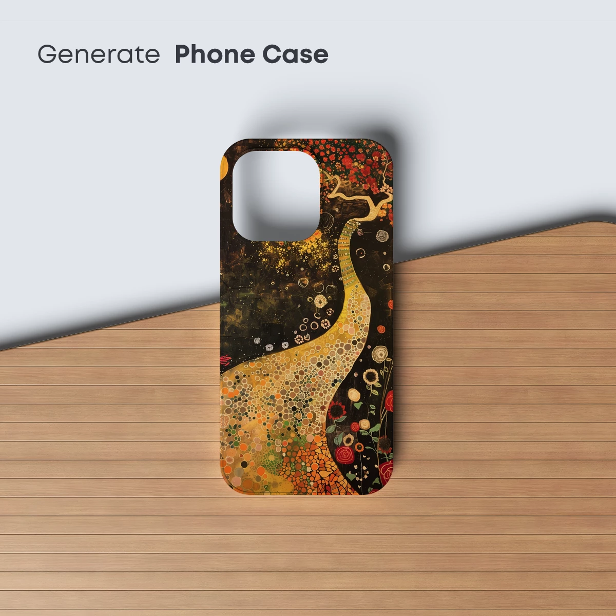 Klimt's Blossoming Embrace: A Fusion of Nature and Artistry - Image 3