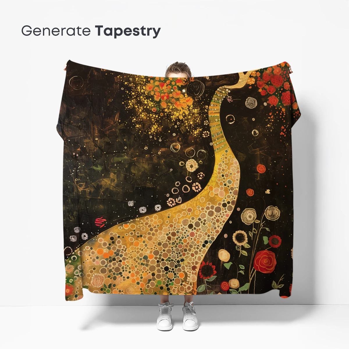 Klimt's Blossoming Embrace: A Fusion of Nature and Artistry - Image 5