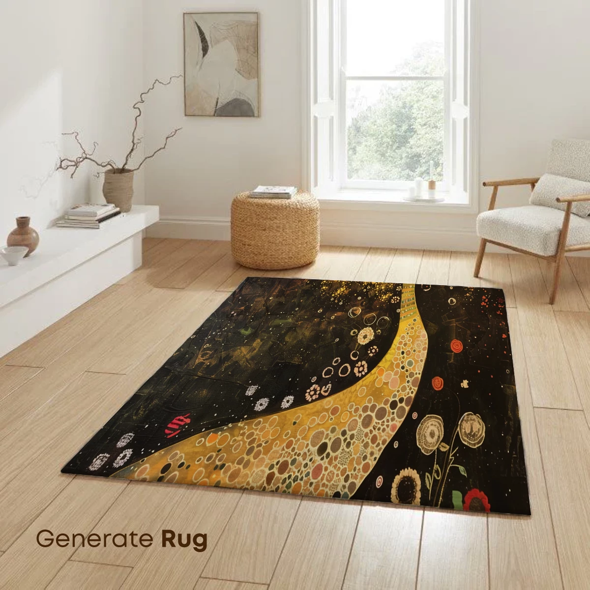 Klimt's Blossoming Embrace: A Fusion of Nature and Artistry - Image 6