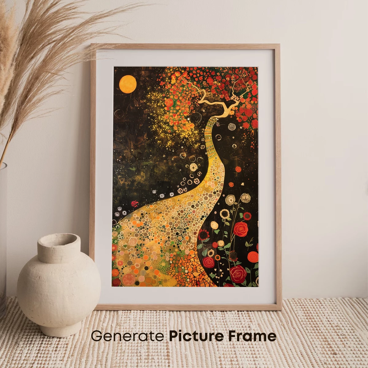 Klimt's Blossoming Embrace: A Fusion of Nature and Artistry - Image 7