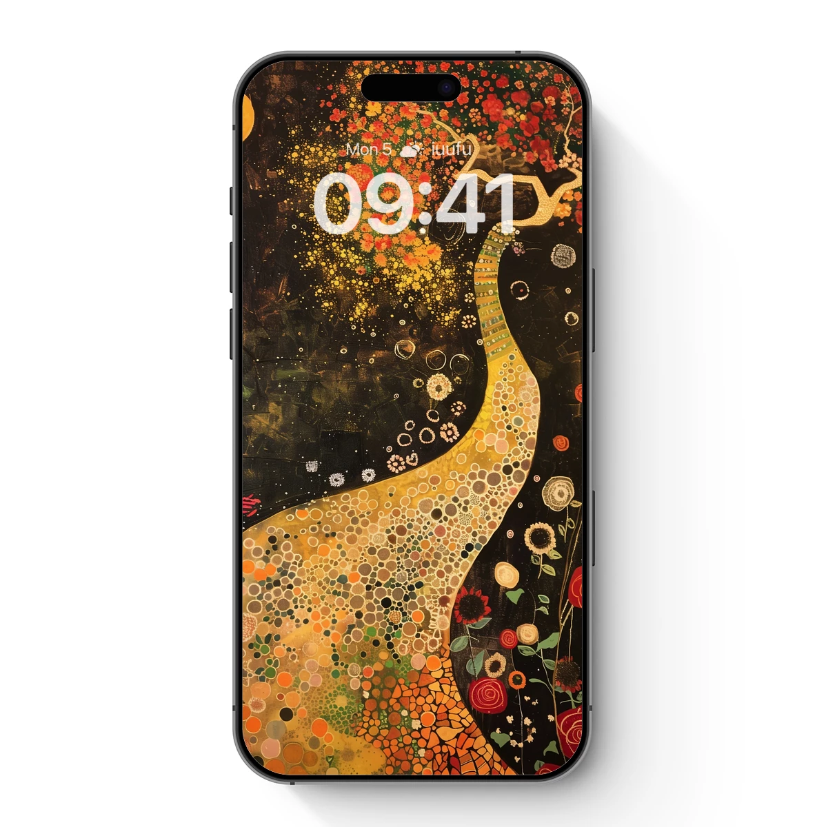 Klimt's Blossoming Embrace: A Fusion of Nature and Artistry