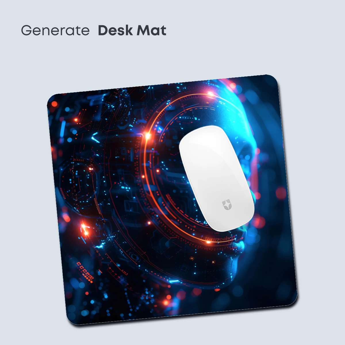 Cybernetic Vision: Futuristic Face in Neon Circuitry - Image 4