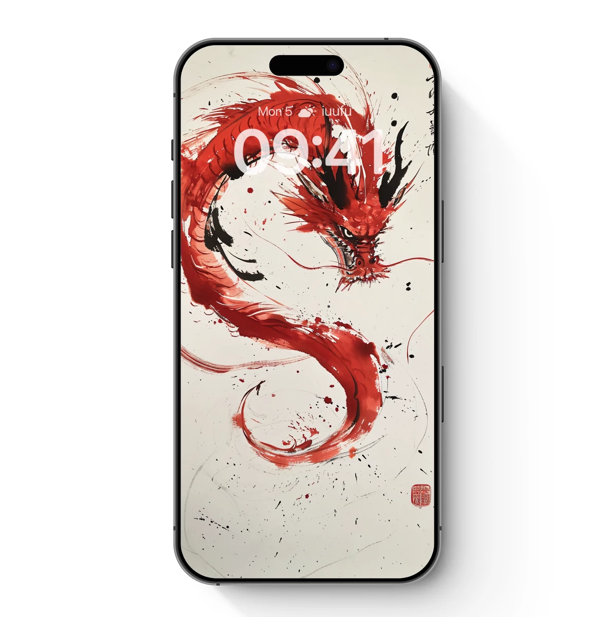 Crimson Dragon's Dance: Ink Art Mastery