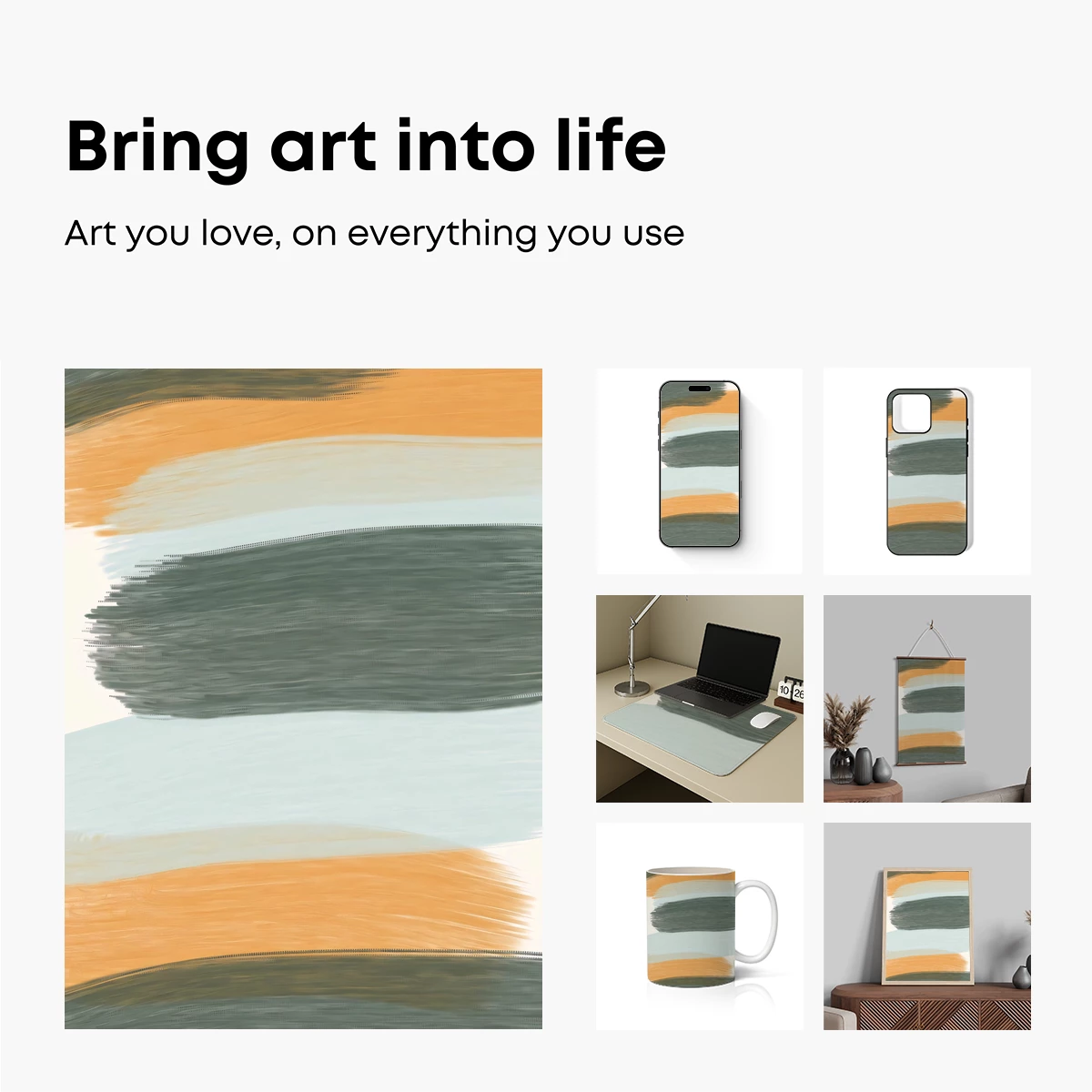 Abstract Brushstroke Symphony - Image 2