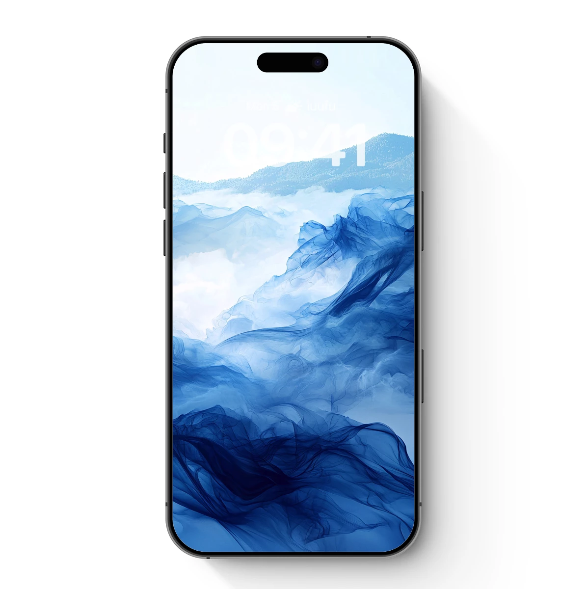 Ethereal Blue Mist: A Symphony of Clouds and Mountains