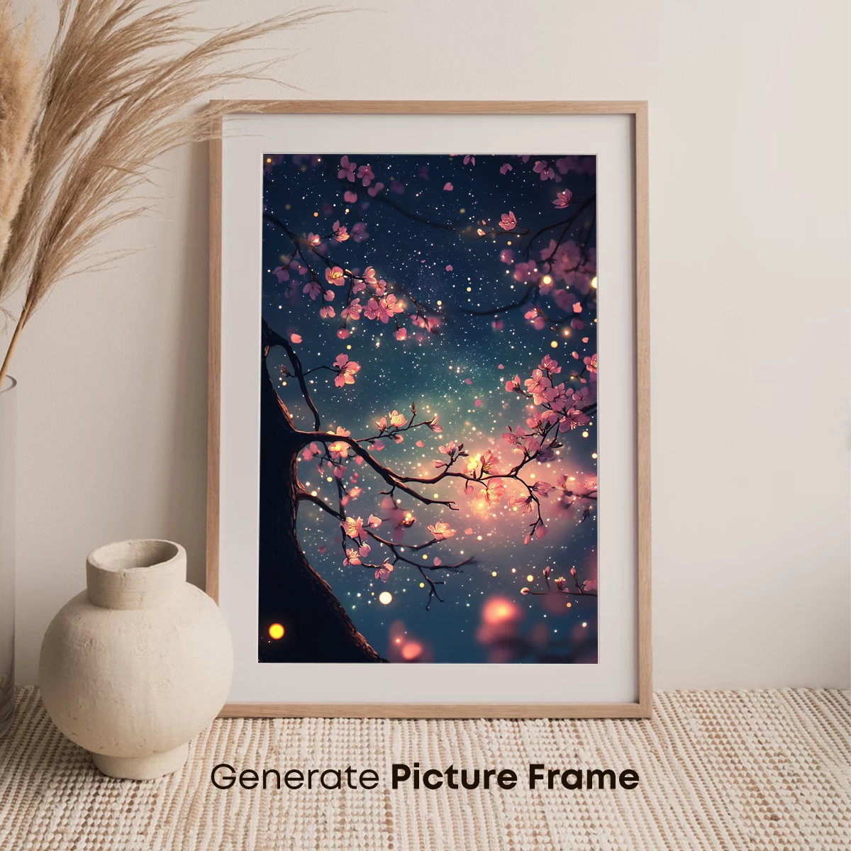 Cherry Blossom Night: A Celestial Symphony - Image 7