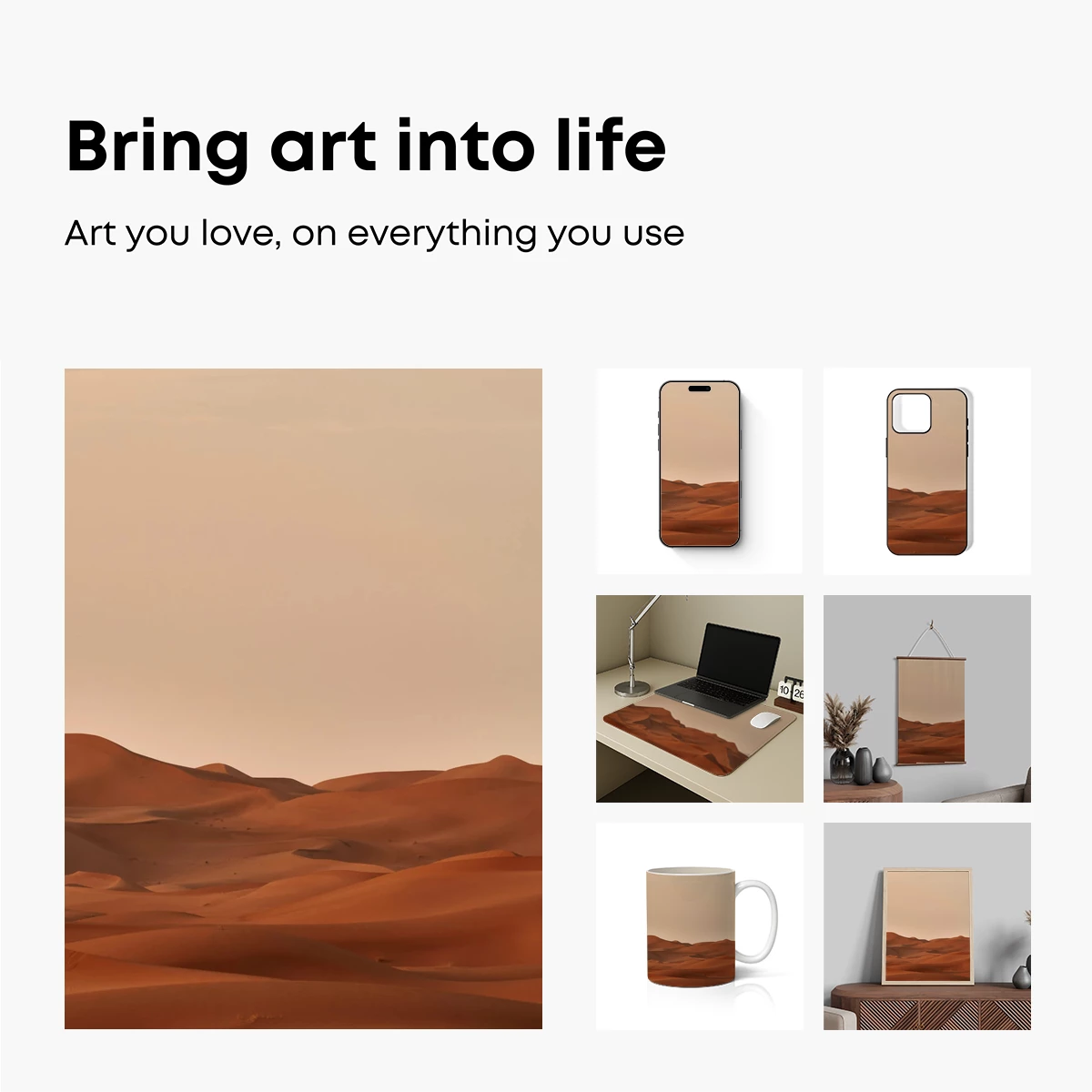 Golden Dunes at Dawn: Serene Desert Landscape - Image 2