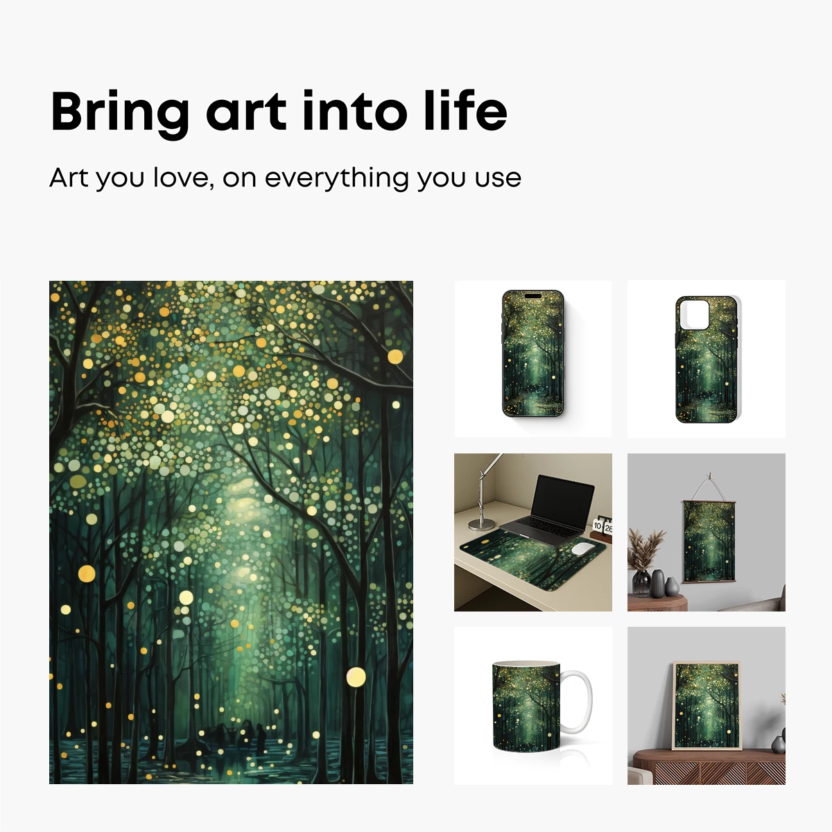 Enchanted Forest Glow: Luminous Pathways - Image 2