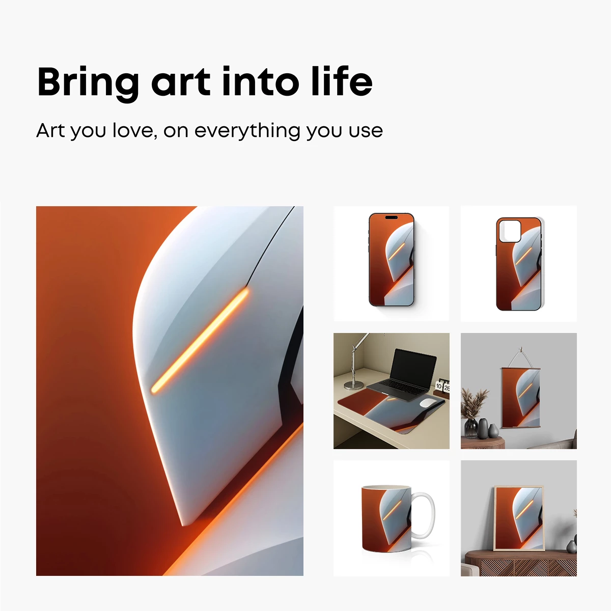 Futuristic Curve with Glowing Line - Image 2