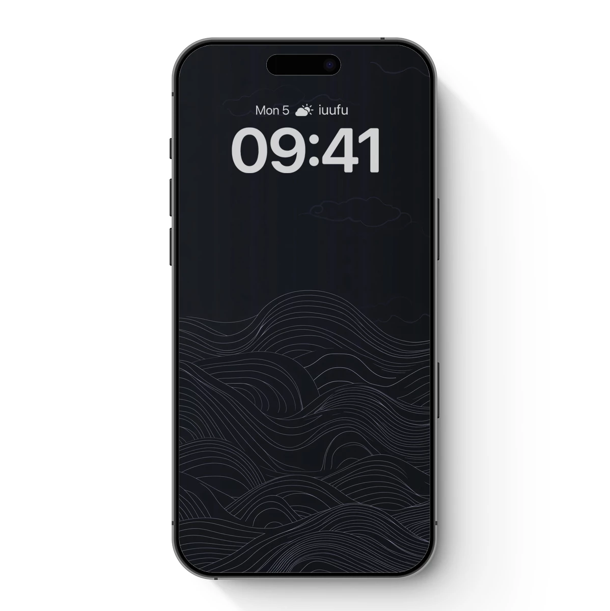 Ethereal Ocean Waves: Minimalist Line Art