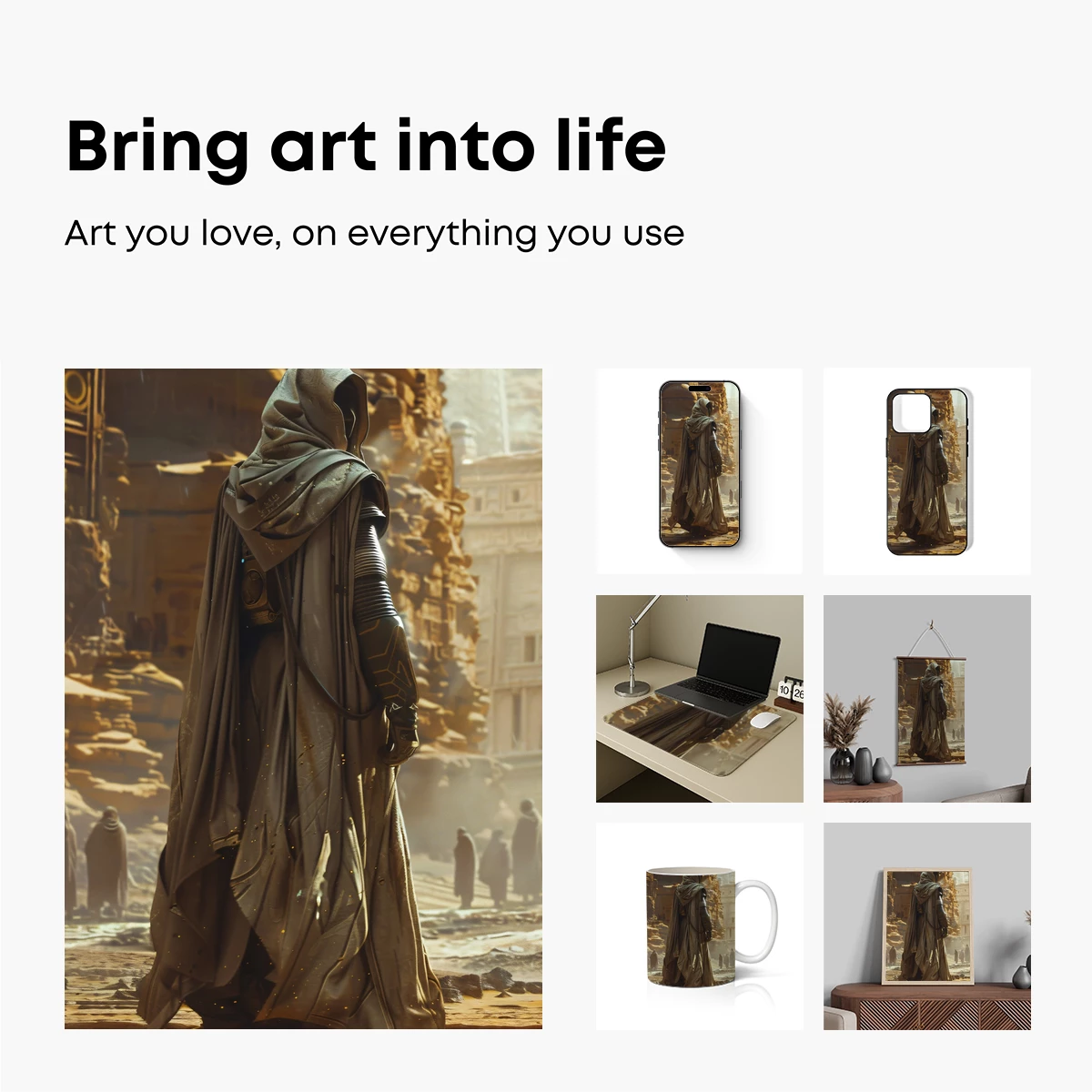 Desert Nomad in Futuristic Robes - Image 2