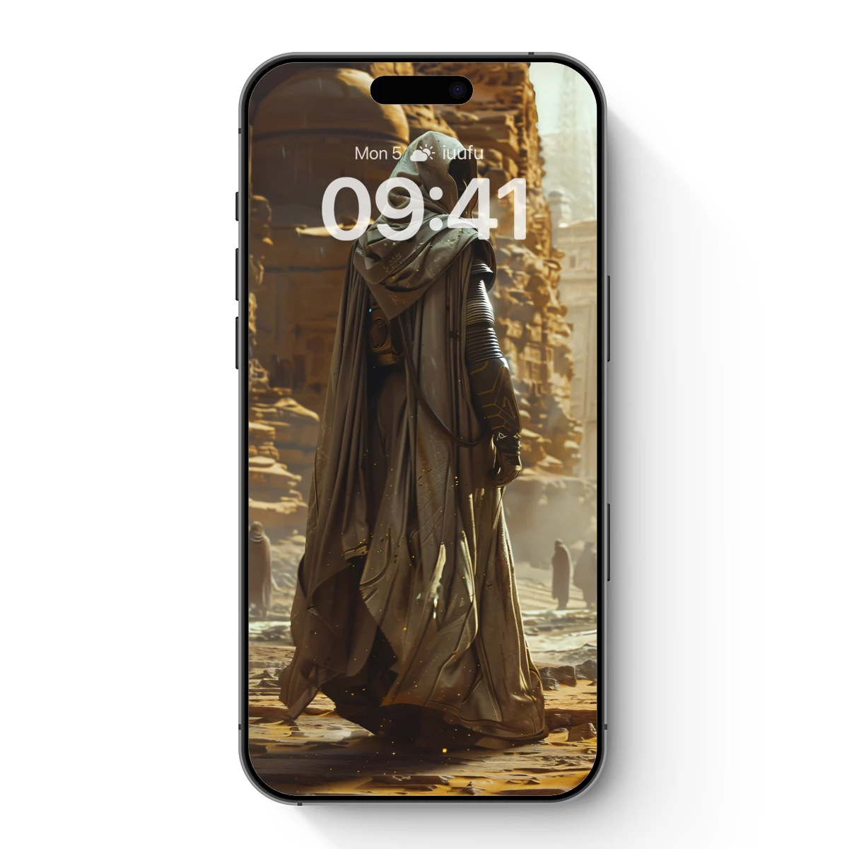 Desert Nomad in Futuristic Robes