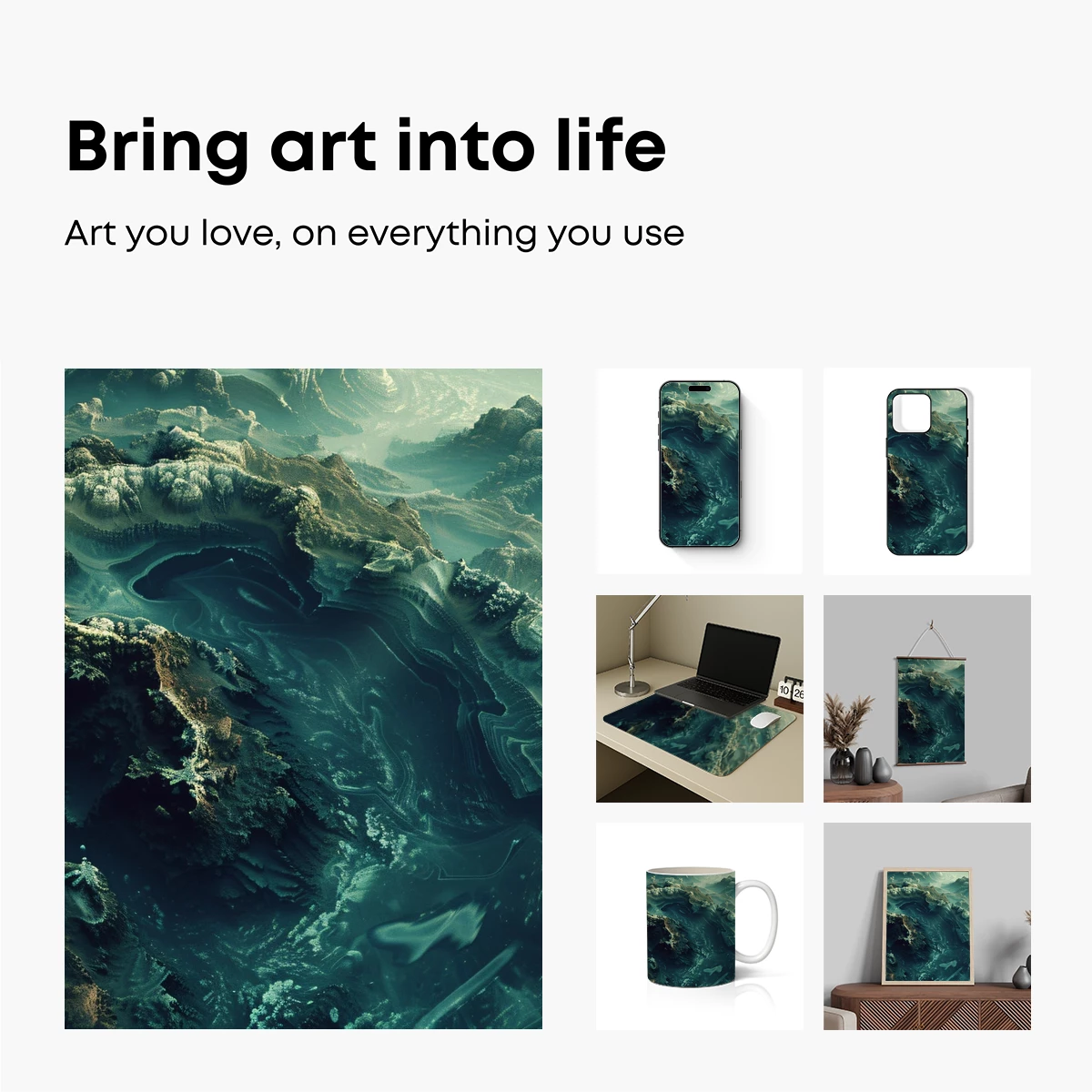 Ethereal Crater: A Cosmic Landscape Odyssey - Image 2