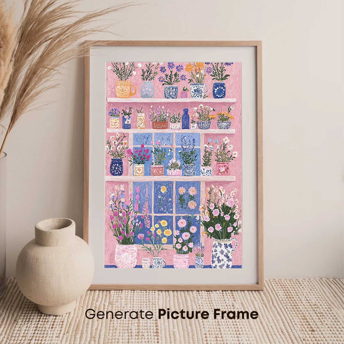 Floral Symphony in Ceramic Pots - Image 7