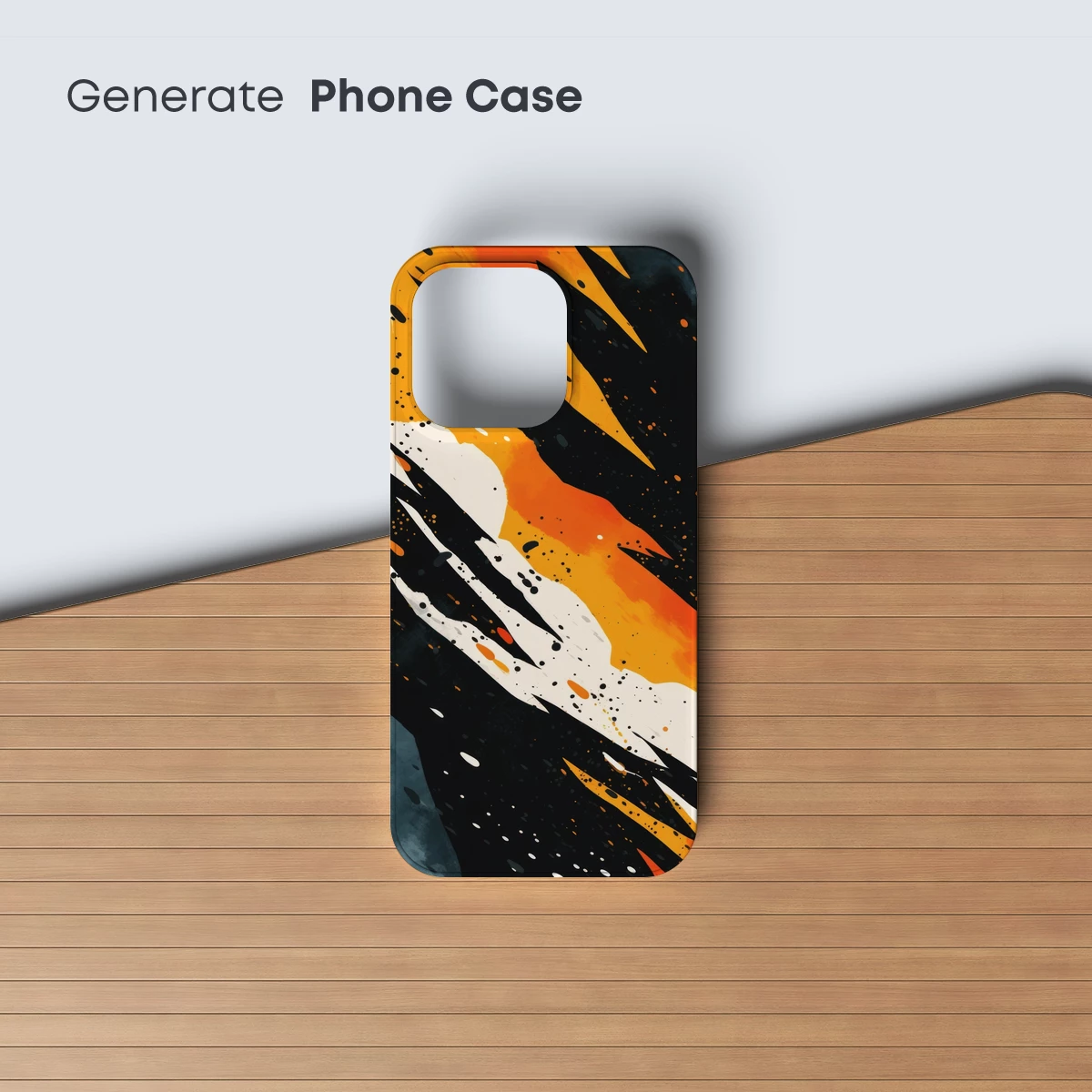 Fiery Tiger Stripes: Abstract Art Fusion - Image 3