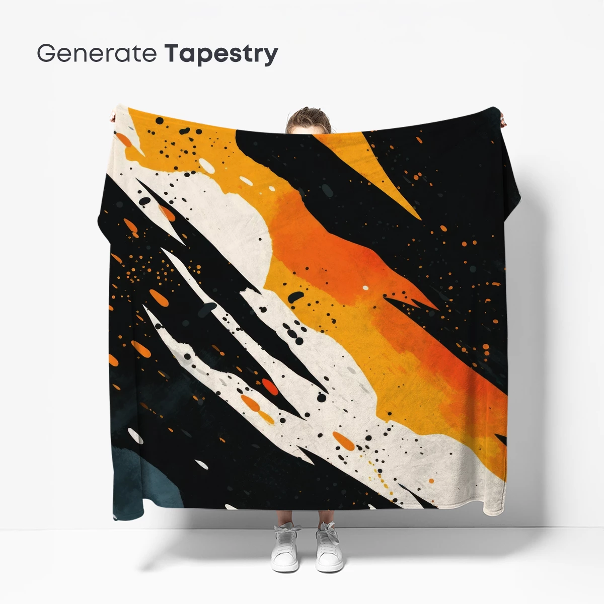 Fiery Tiger Stripes: Abstract Art Fusion - Image 5