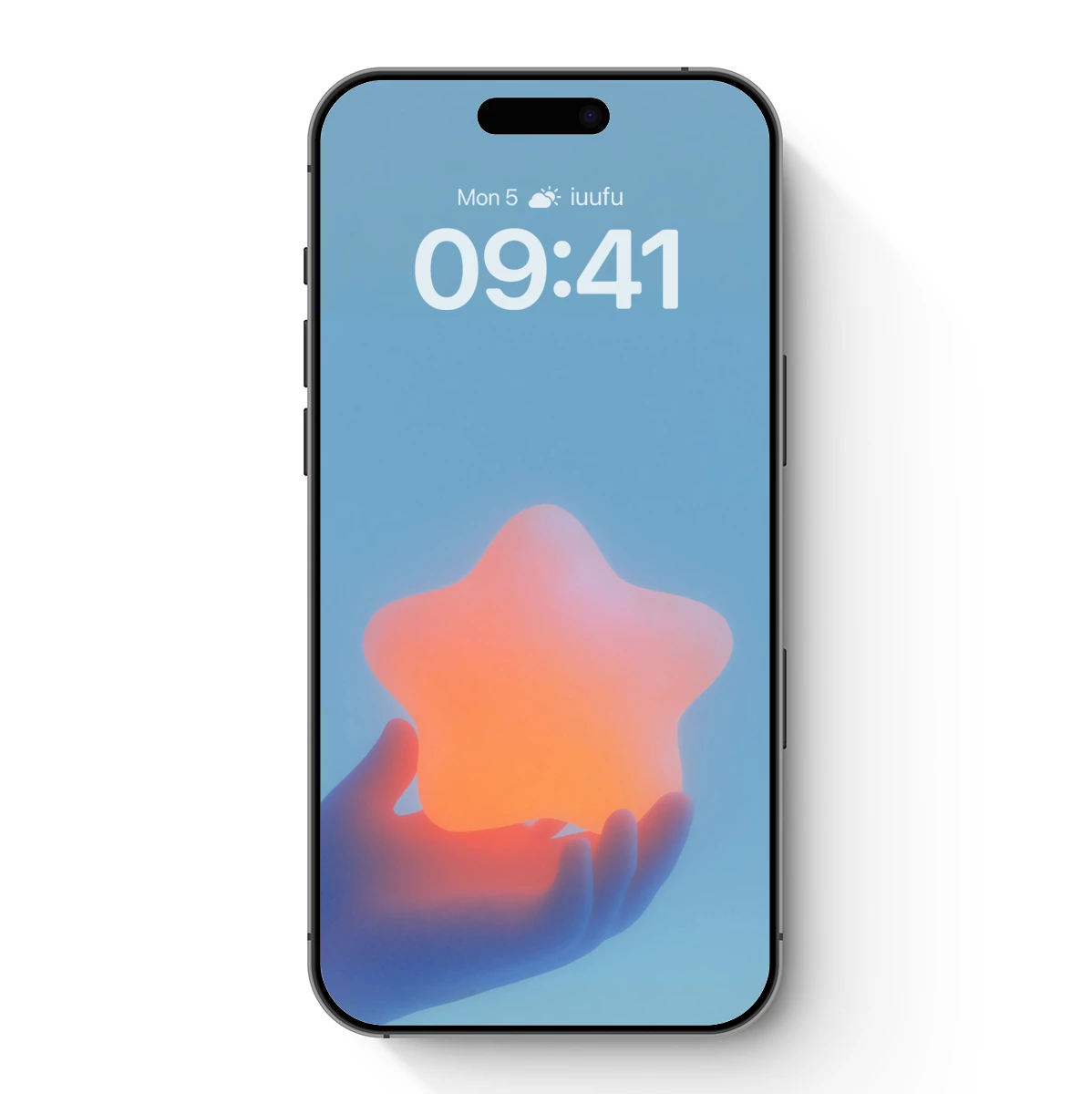 Glowing Star in Hand: Ethereal Light Art