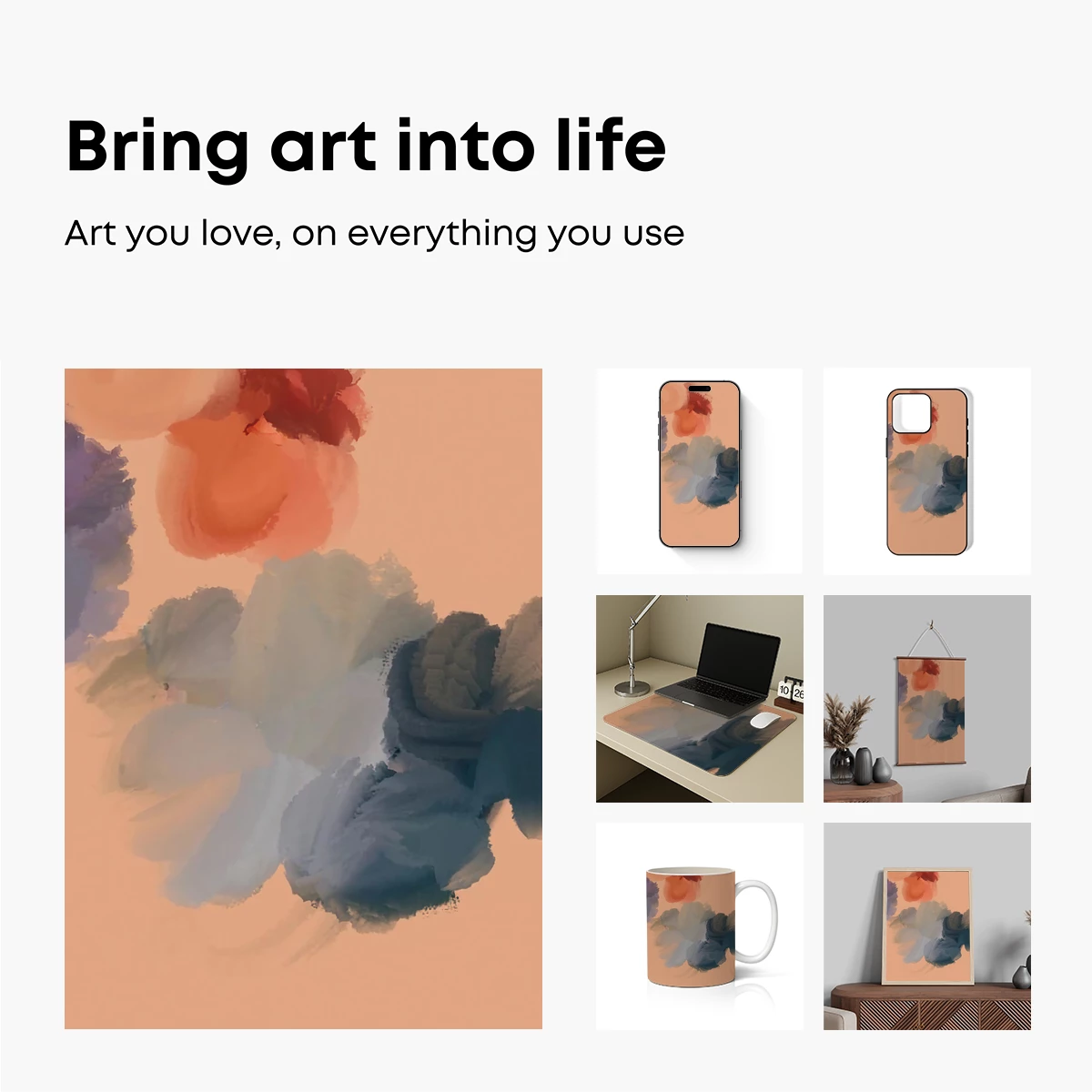 Abstract Brushstroke Symphony - Image 2