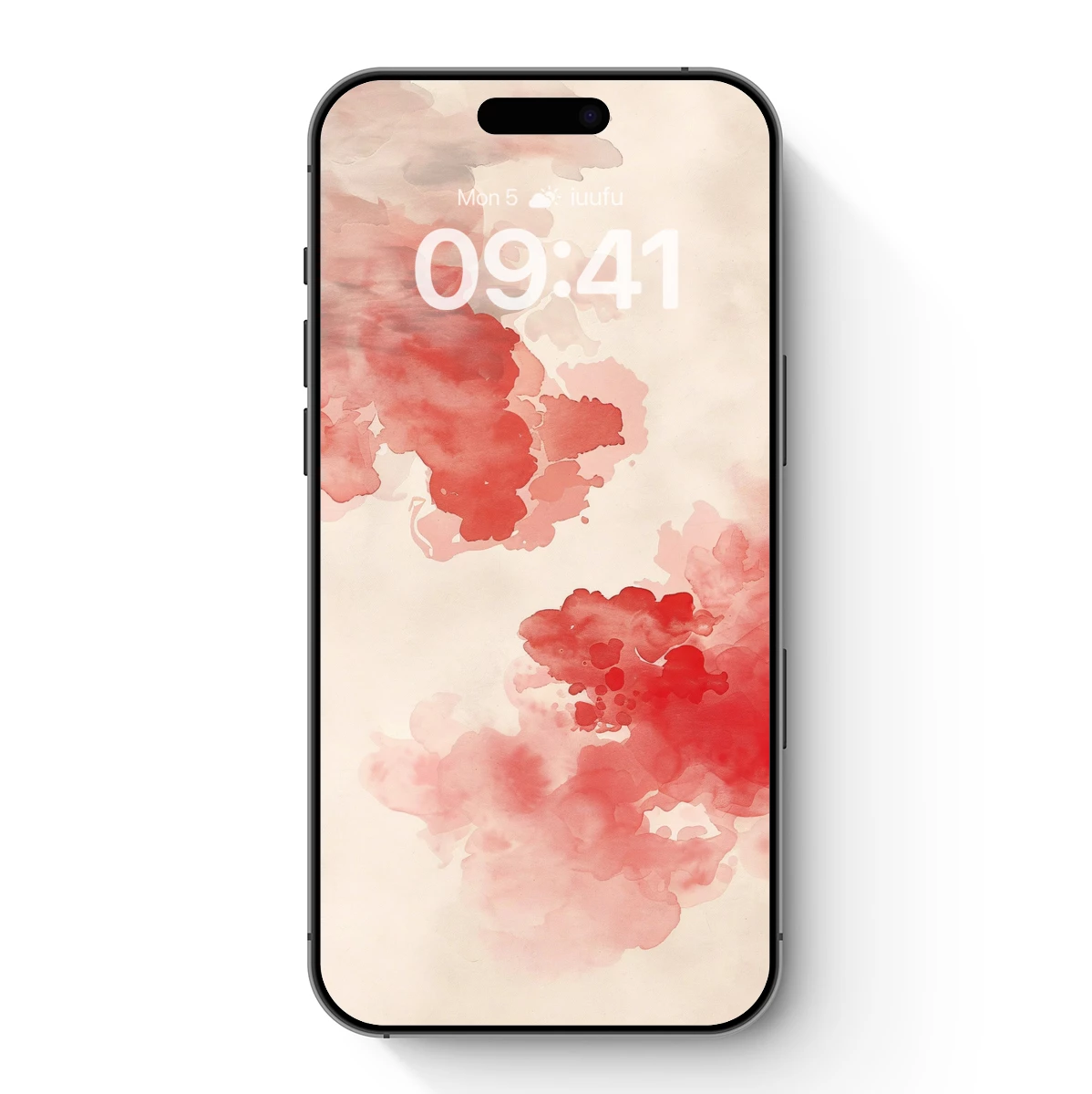 Crimson Clouds: Abstract Ink Blooms