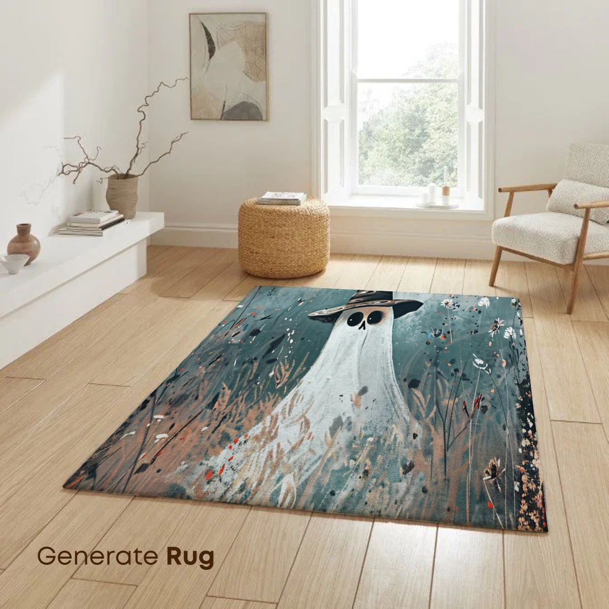 Ghostly Wizard in Whimsical Fog - Image 6