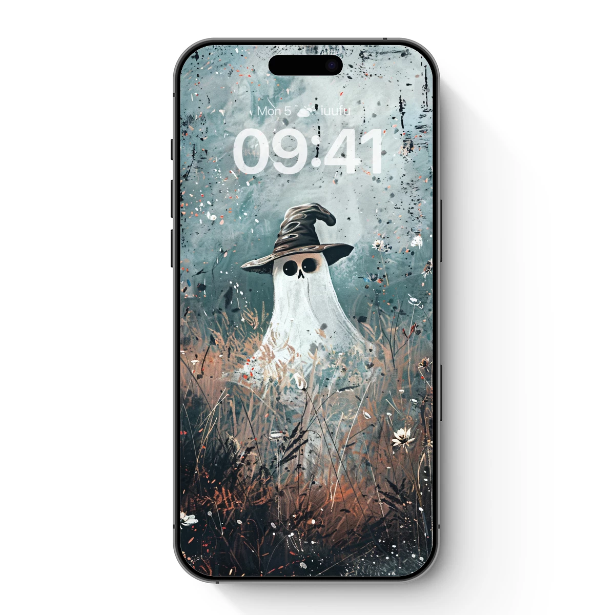 Ghostly Wizard in Whimsical Fog