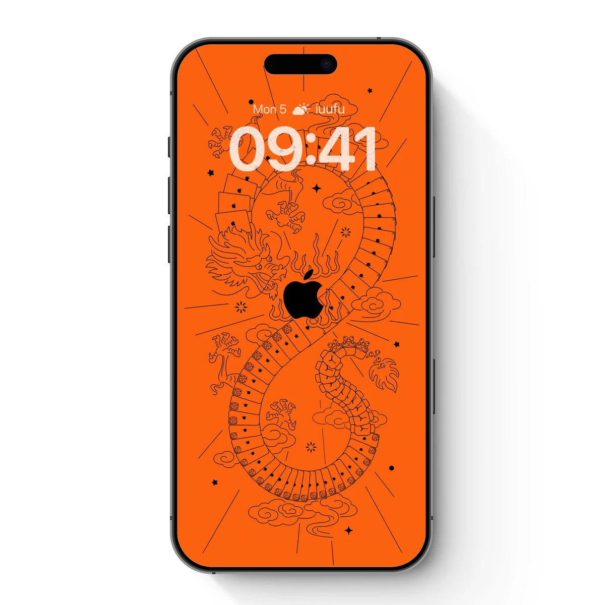 Apple Yin Yang: Dragon & Phoenix Harmony Apple Yin Yang: Dragon & Phoenix Harmony