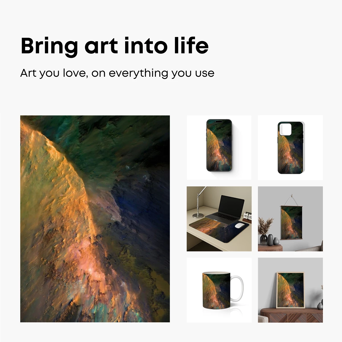 Ethereal Terrain: A Cosmic Landscape Odyssey - Image 2