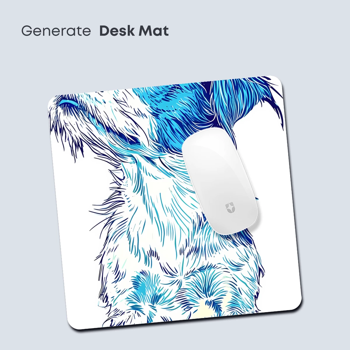 Electric Blue Canine: A Vibrant Sketch Art Tribute - Image 4