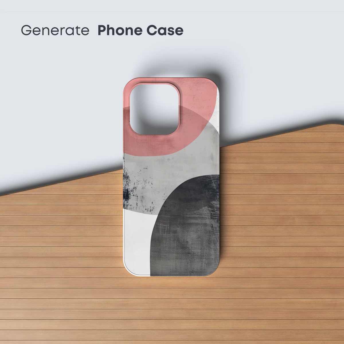 Abstract Fusion: Pink and Gray Elegance - Image 3