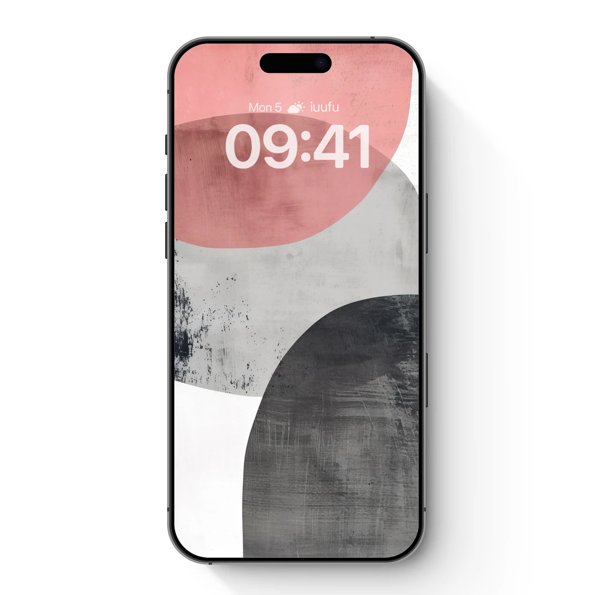 Abstract Fusion: Pink and Gray Elegance