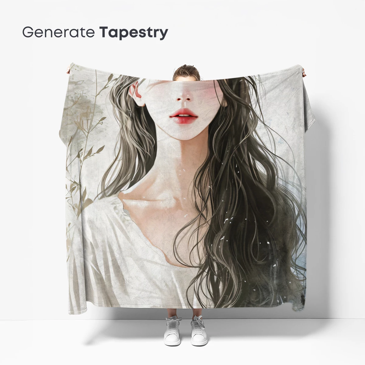 Ethereal Whispers: A Muse in Monochrome Elegance - Image 5