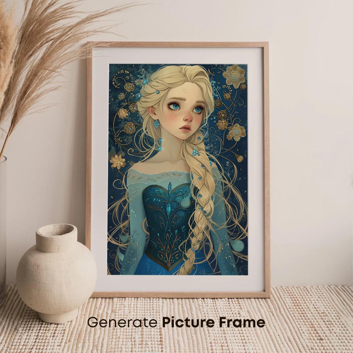 Ethereal Ice Queen: Braided Elegance in Frost Blue - Image 7